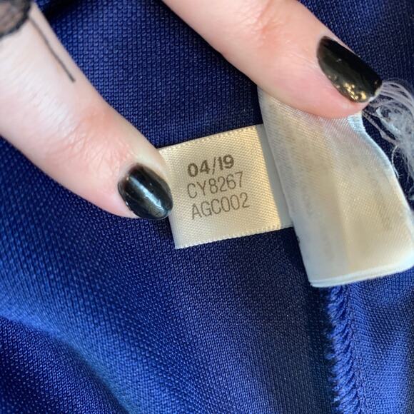 Adidas Sweatshirt Womens M Medium Royal Core 18 Climalite Soccer Half Zip Top - Picture 9 of 11